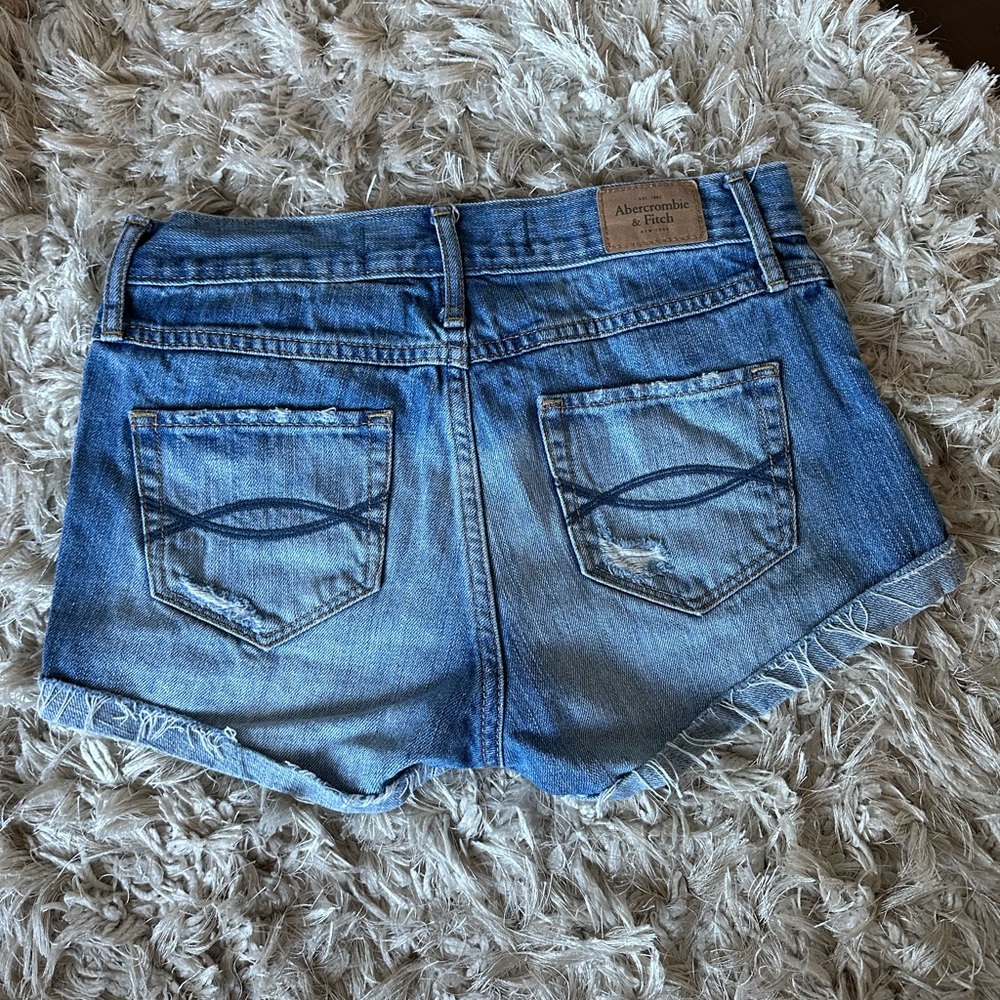 Abercrombie and Fitch Medium Wash Jean Shorts